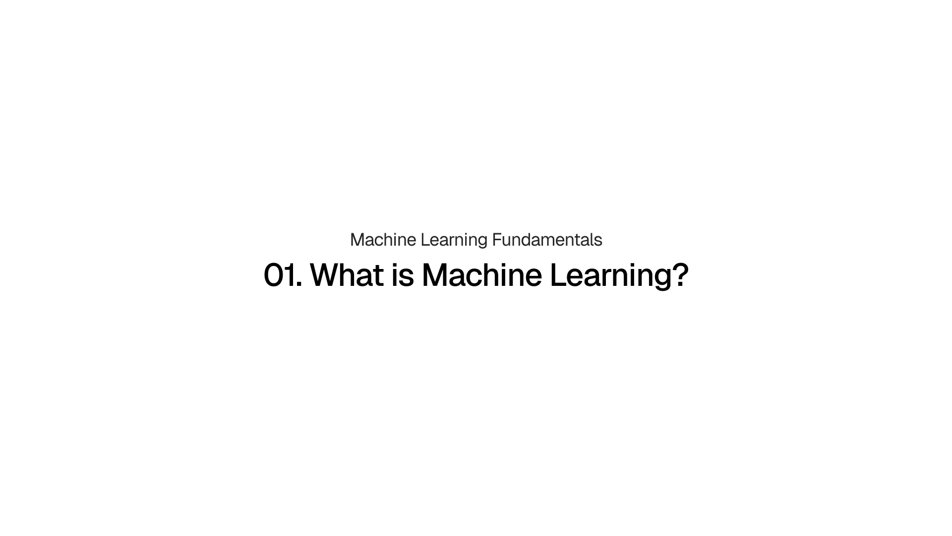 01. Machine Learning이란? 대표 이미지